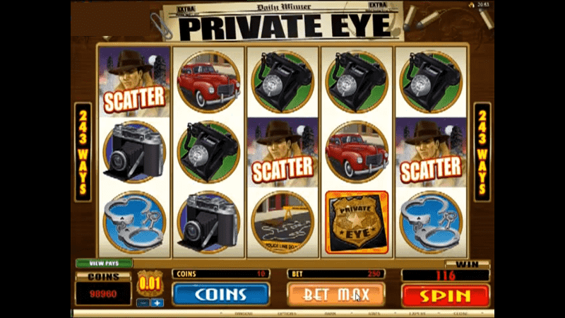 Paano Maglaro ng Private Eye Slot Game