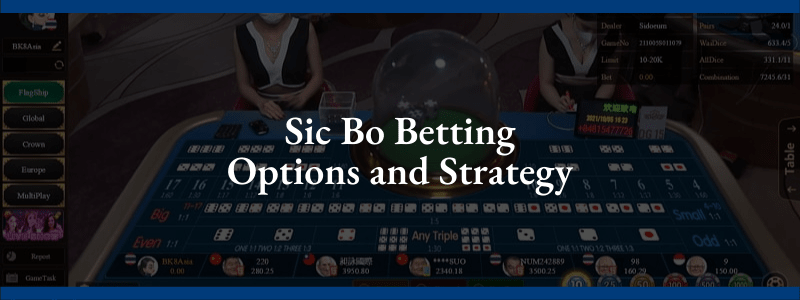 Sic Bo Betting Options and Strategy