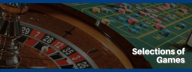 Online and Land-Based Casinos - Selection of Games