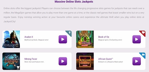Jackpotcity-Available-Games-Slots