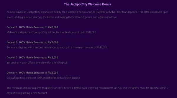 Jackpotcity-Welcome-Bonuses